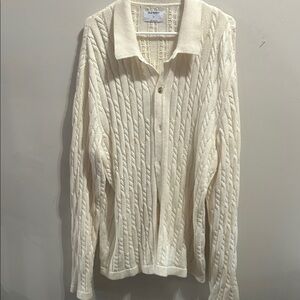 Old Navy Ivory Textured Cardigan